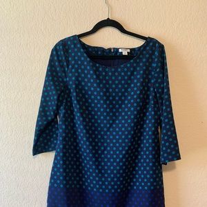 Blue polka dot dress